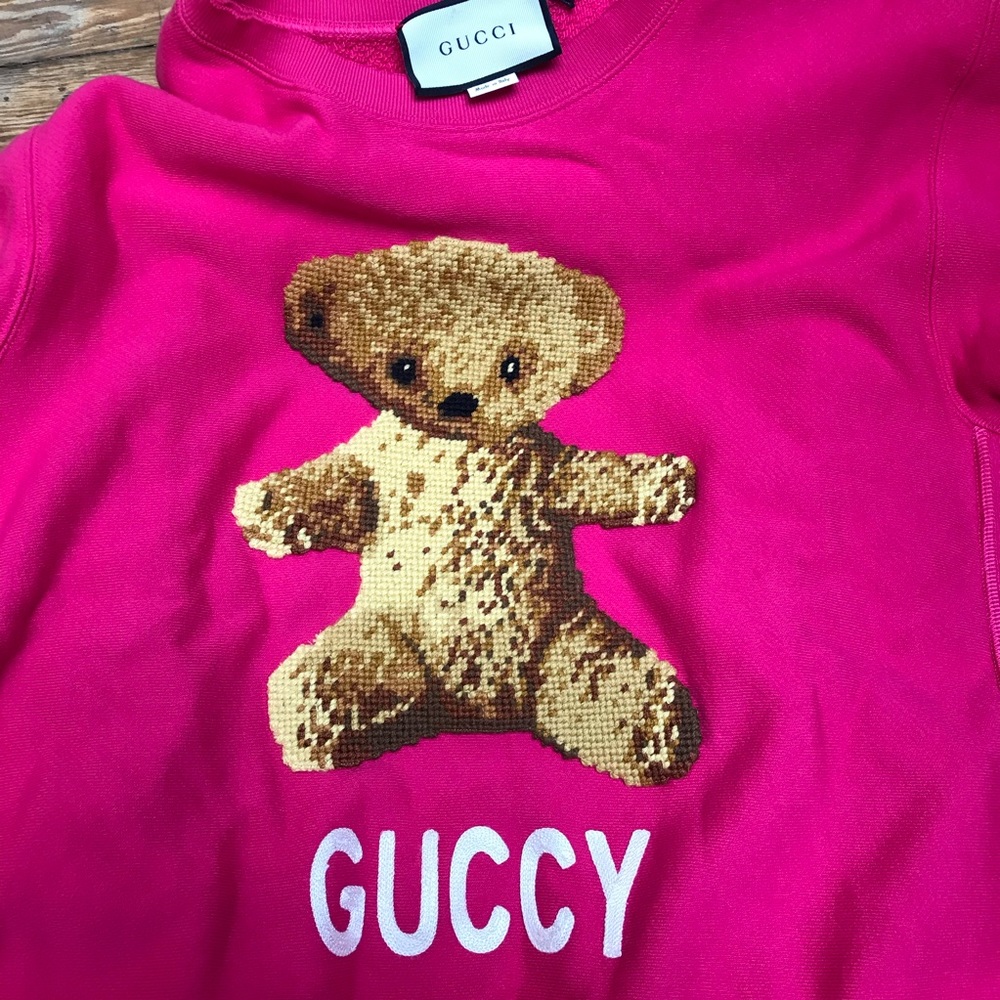 Authentic NEVER WORN Gucci Teddy Bear Sweatshirt
